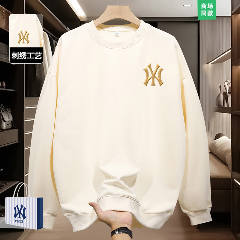【2折专区】秋季爆款丨MLBREEZ刺绣卫衣长袖帅气丨痞帅重磅情美式