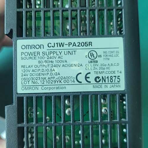 议价日本欧姆龙PLC电源模块CJ1W-PA205R拆机品