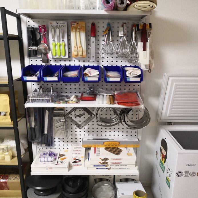 烘焙工具架挂板方孔板洞洞板多功能货架物料架挂钩工具挂板