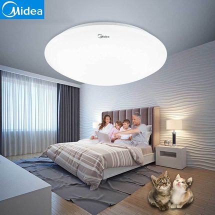 美的led吸顶灯家用工装阳台卧室房间厕所卫生间厨房走廊过道灯具