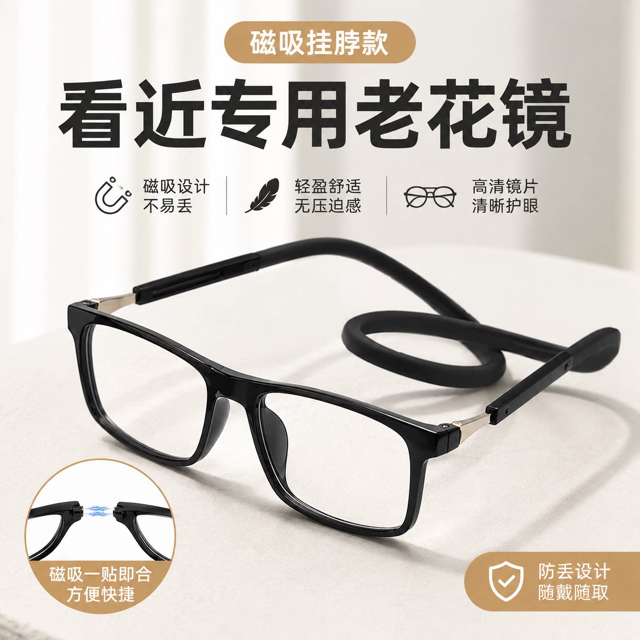 【2026新款】磁吸挂脖老花镜老花镜
