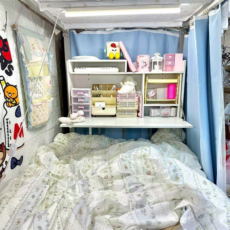 大学生宿舍床上桌悬空上s铺下铺电脑桌懒人置物架寝室书桌学习桌