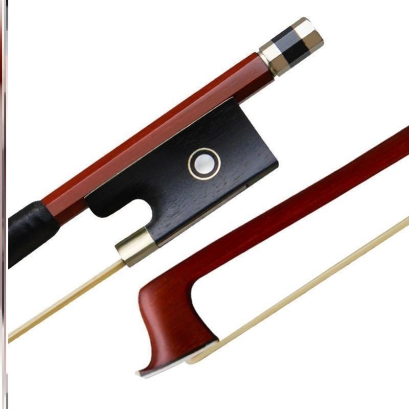 小提琴弓天d然马尾弓子巴西苏木弓八角型把位弓杆演奏级1/24/4配