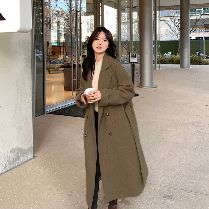 风衣外套女春秋款2024新款小个子高级感韩系英伦风中长款M