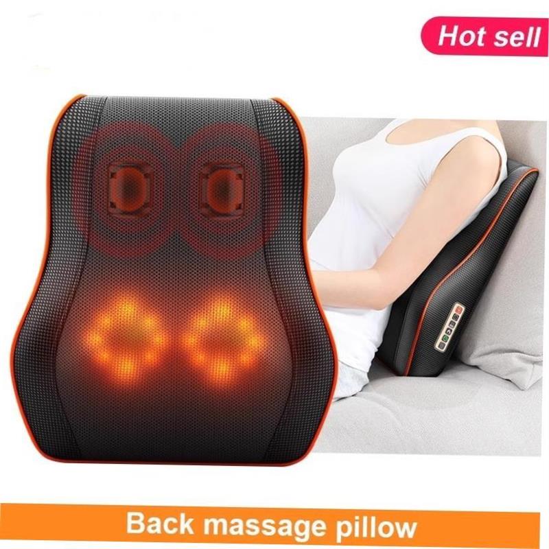 Electric back massager pillow massage body neck with heat1