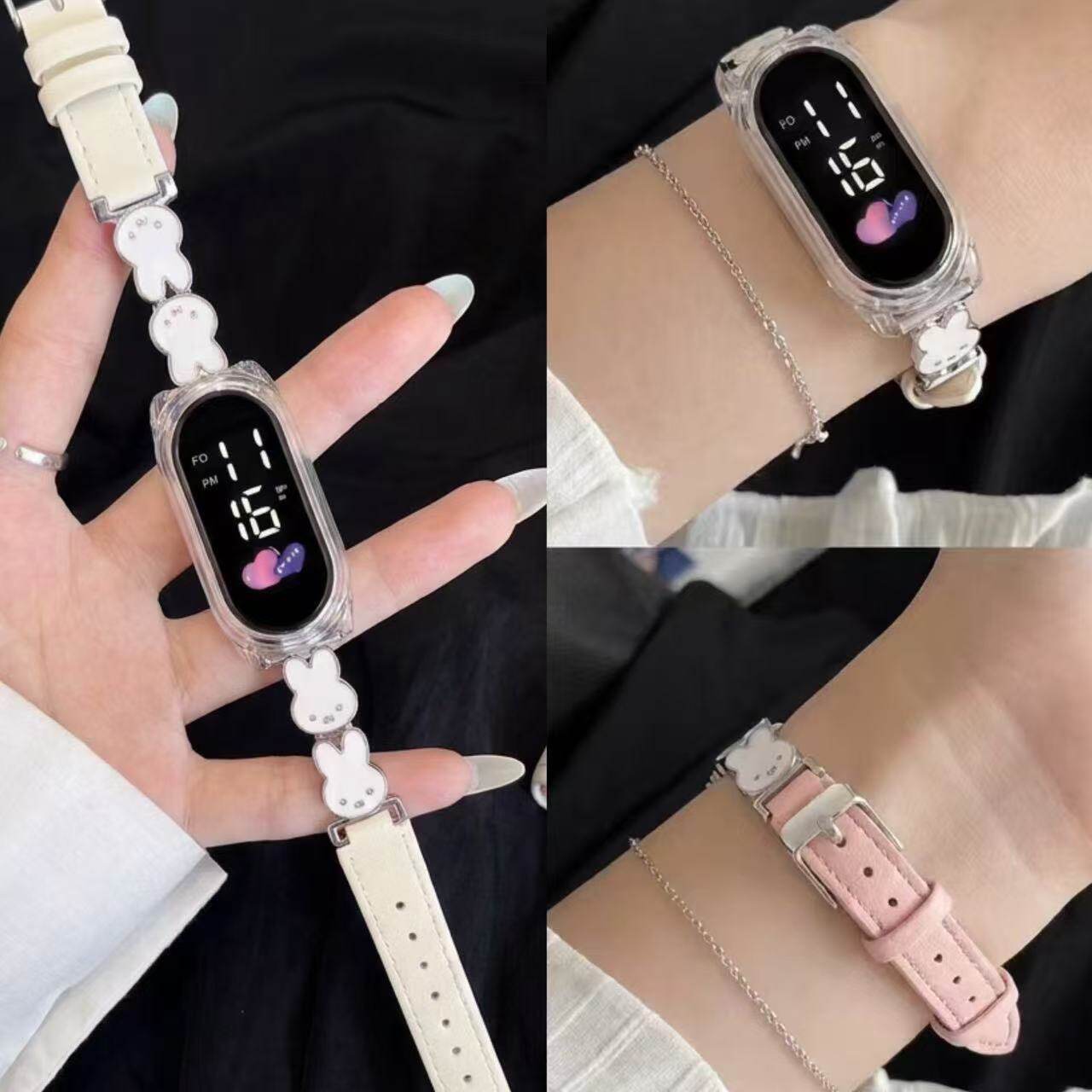 米菲兔手表女ins甜酷金属链条