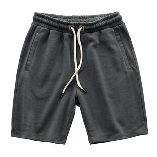 日系复古松紧腰纯色针织短裤 Elasticated shorts waistband knit