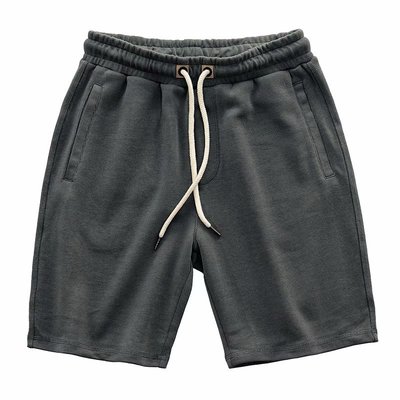 日系复古松紧腰针织短裤