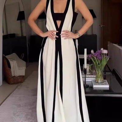 性感双面穿v领显瘦连衣裙