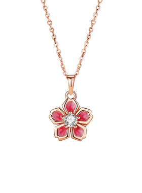 伊生爱旋转樱花项链手链耳钉套装