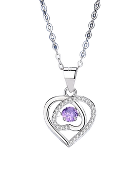 伊生爱心心相印项链送女友感动哭