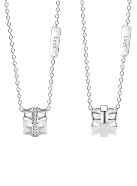 伊生爱时来运转情侣项链定情信物
