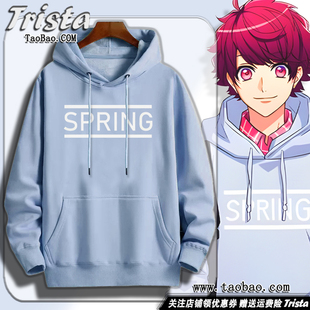 A3!满开剧团周边衣服佐久间咲也同款上衣游戏秋冬装男士连帽卫衣