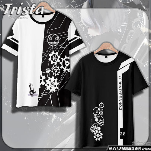 短袖日系尼尔机械纪元周边衣服