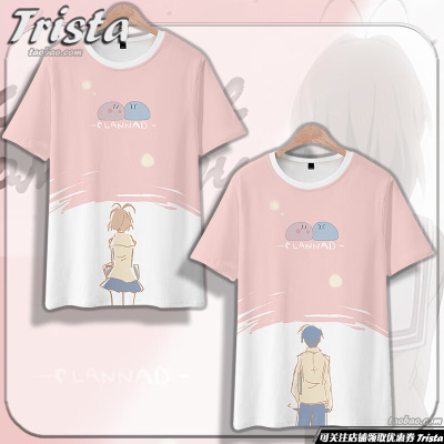 短袖T恤青少年CLANNAD周边衣服