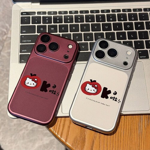 ok苹果凯蒂适用于iphone18pro手机壳17promax新款16plus防摔15pro镜头膜14卡通13/12promax软11高级感保护套