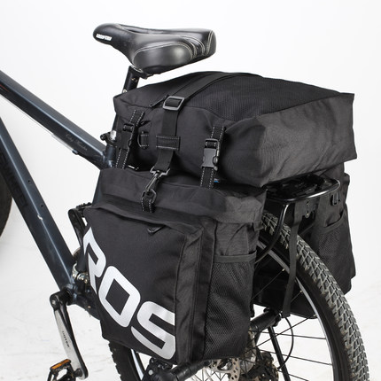 乐炫 自行车山地车驮包后货架包大容量防水 长途川藏骑行驼包装备