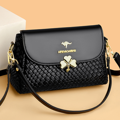 百搭大气中年软皮妈妈包斜挎包女