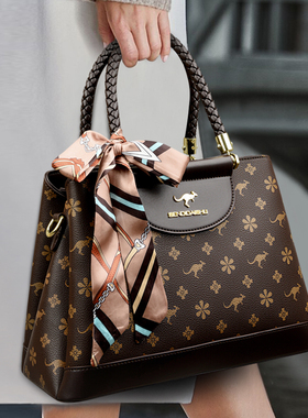 品牌真皮包包2026新款大气送妈妈牛皮手提包单肩时尚中年斜挎女包