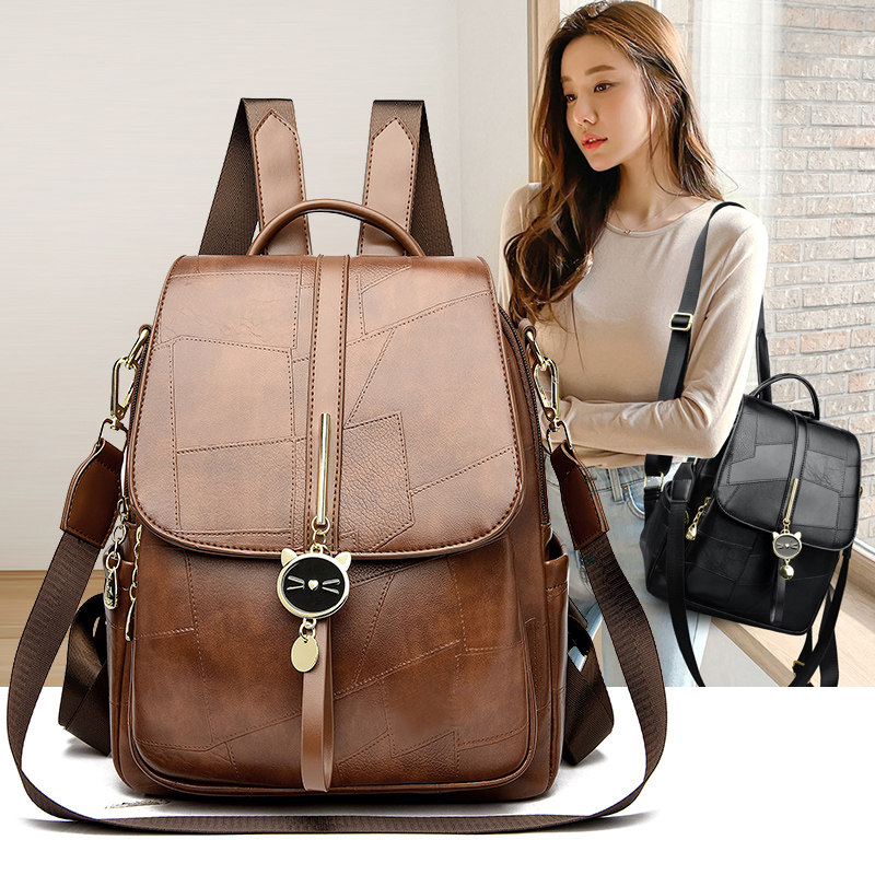 品牌真皮双肩包女2026新款时尚旅行旅游轻便软牛皮背包女士大容量