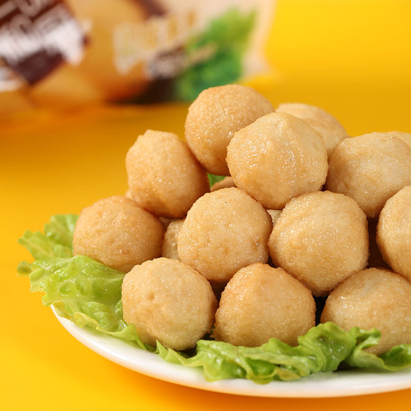 汇和味厨黄金鱼蛋炸鱼丸火锅丸子便利店串串香商用关东煮食材
