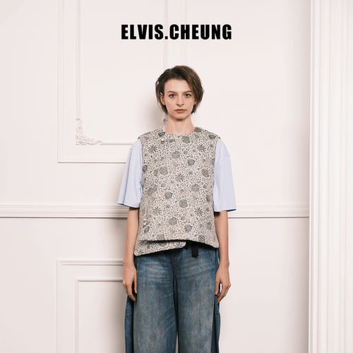ELVIS.CHEUNG中式门襟系带马甲