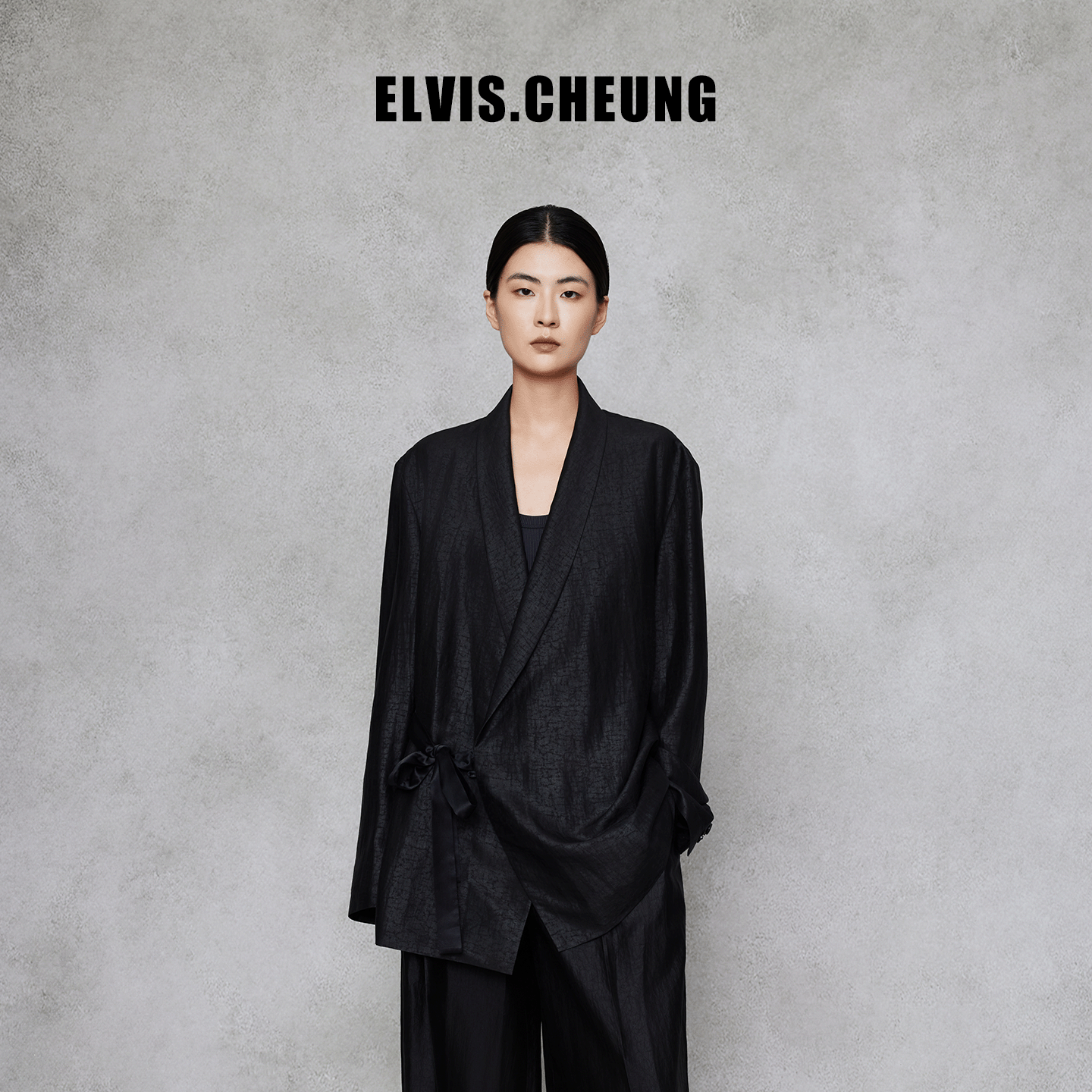 ELVIS.CHEUNG香云纱龟裂纹西装