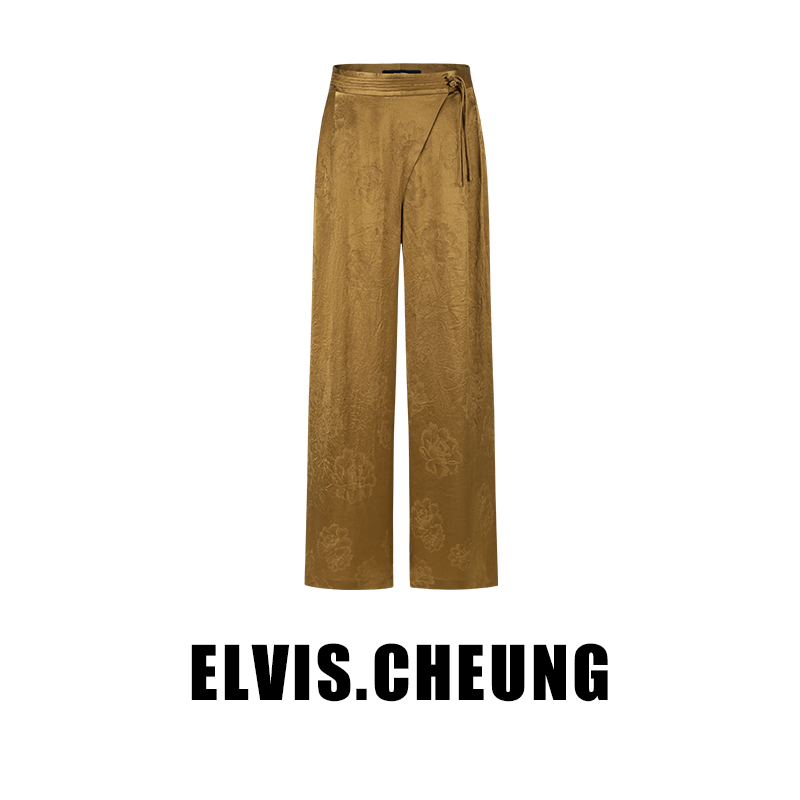 ELVIS.CHEUNG中式腰直筒裤