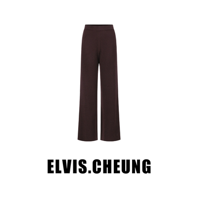 ELVIS.CHEUNG粗坑条式长款裤