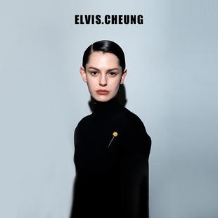 25春夏新品 ELVIS.CHEUNG 牡丹圆球金属胸针