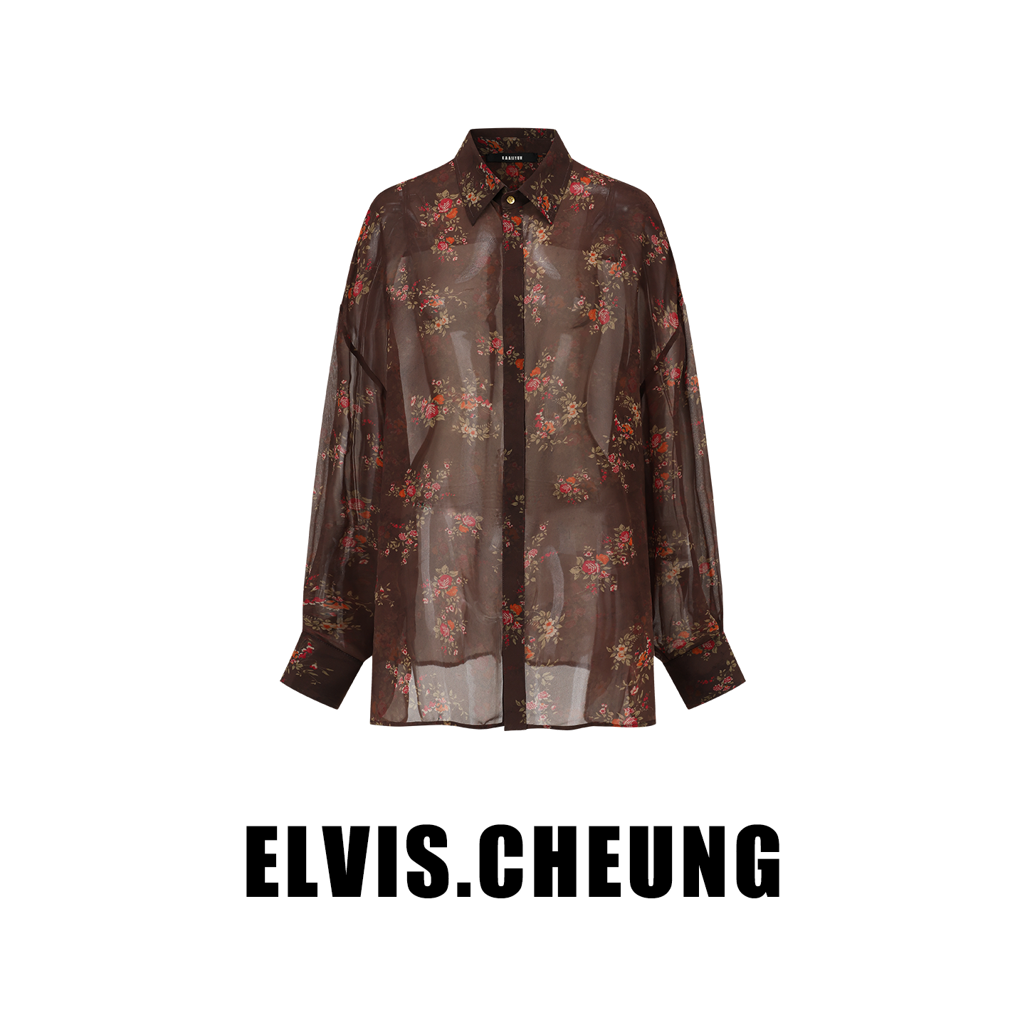 印花宽松经典衬衫