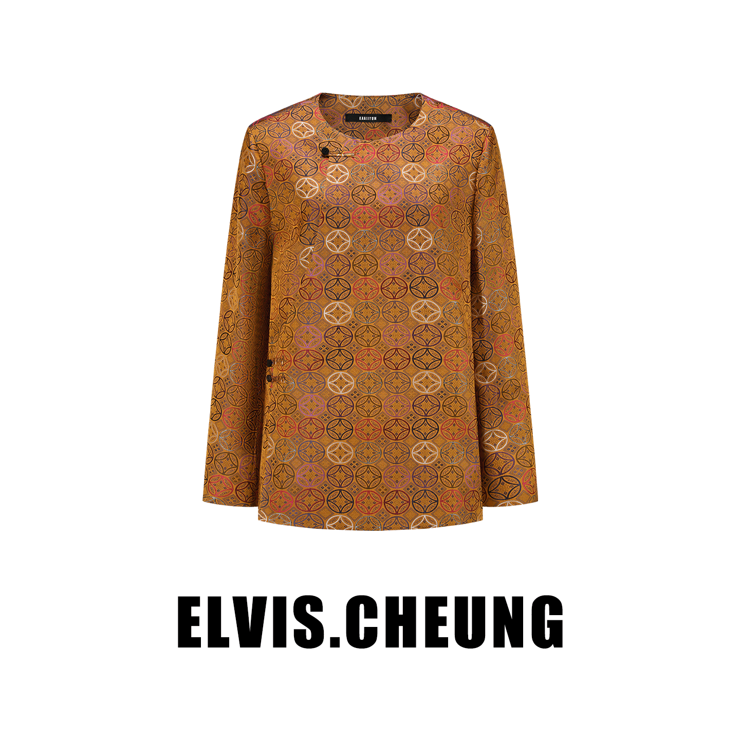 ELVIS.CHEUNG壮锦曲襟宽松外套