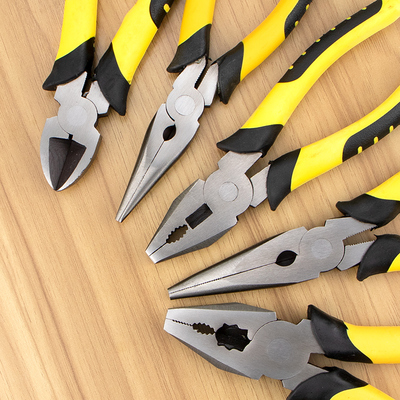 夜蝌多功能省力尖嘴钳钢丝钳钳子