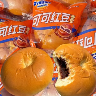 阿华田可可红豆夹心面包宿舍代餐办公室下午茶好吃新品休闲小零食