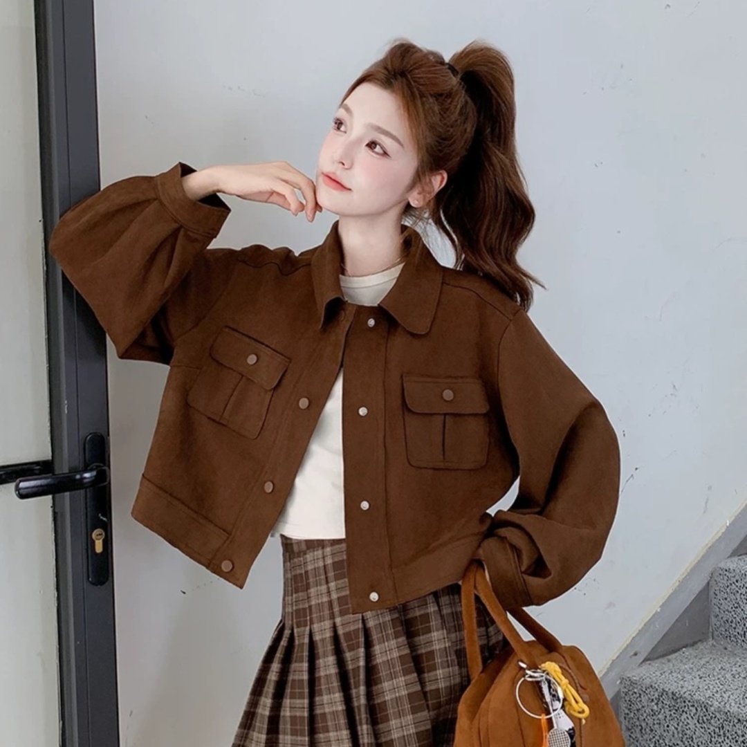 2025秋冬时尚设计感小众外套女士新款高级感百搭上衣洋气减龄女装