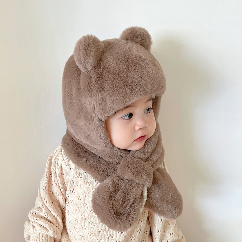 儿童护耳帽子秋冬宝宝季男女孩围巾一体帽婴幼儿围脖保暖2026新款,婴童用品,其它婴童用品,淘宝优惠券,粉丝福利购,淘宝优惠卷
