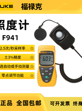 FLUKEF941照度计高精度数字光度计测光表光照度仪计F941