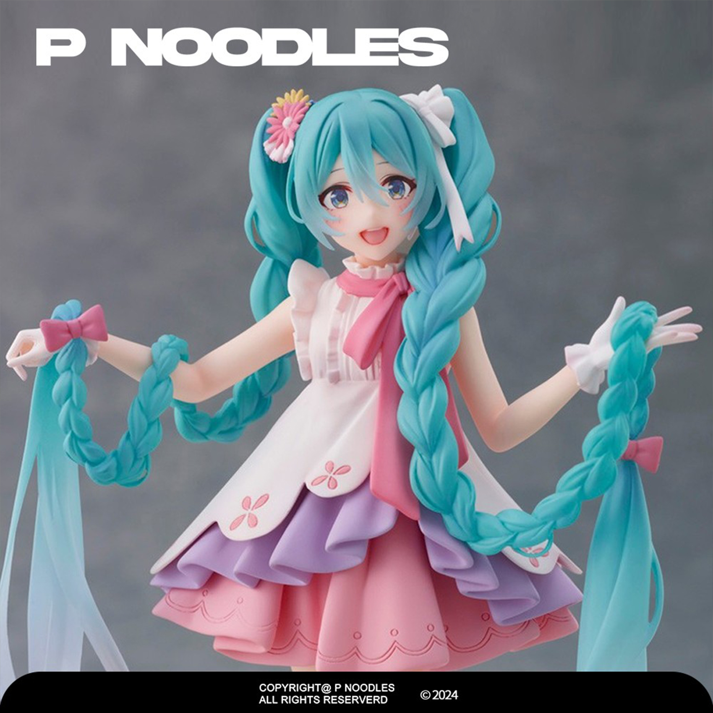 日版正品 初音未来 童话仙境人偶 长发公主 手办景品摆件