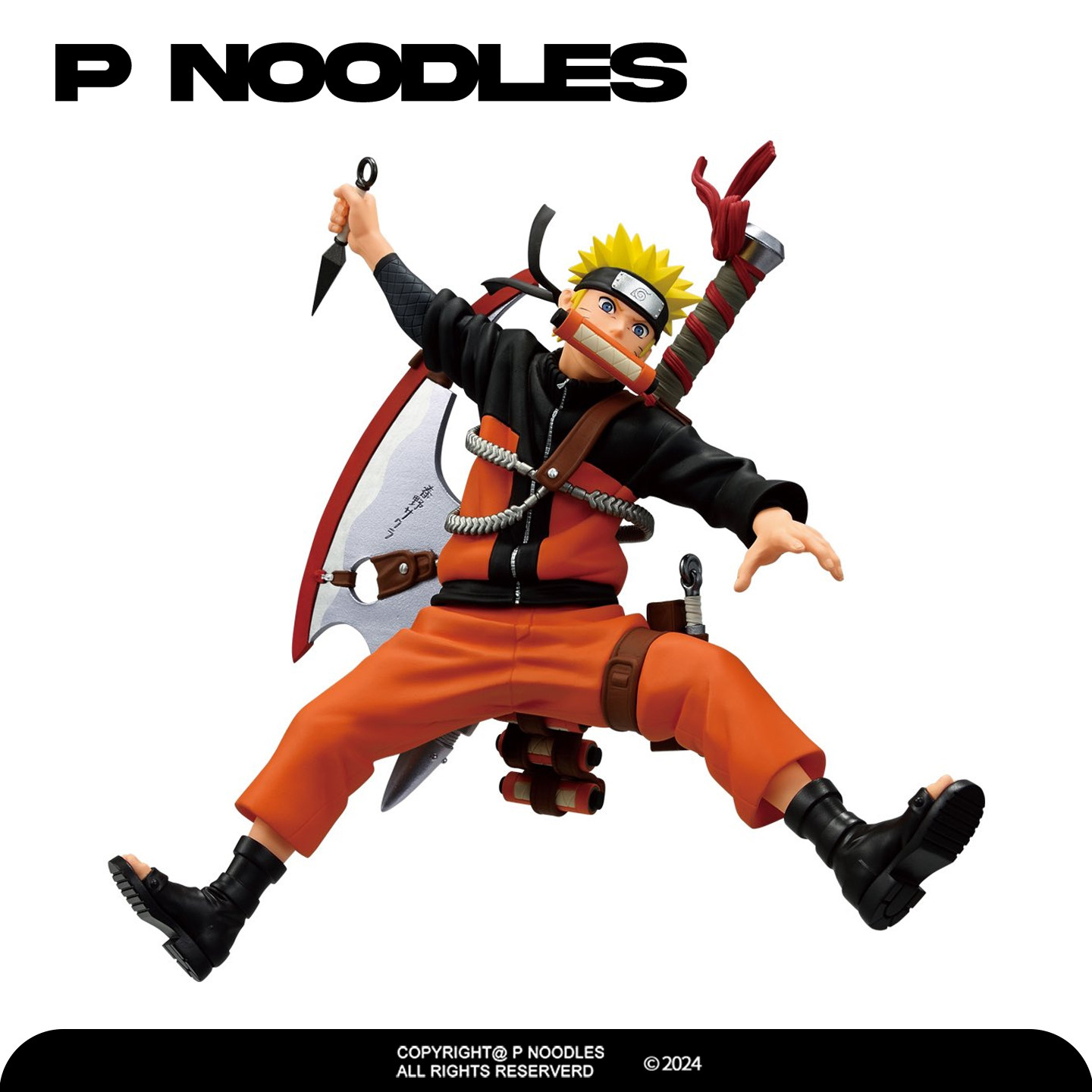 正版眼镜厂现货 火影忍者 名战景 漫画封面系列 鸣人 手办景品