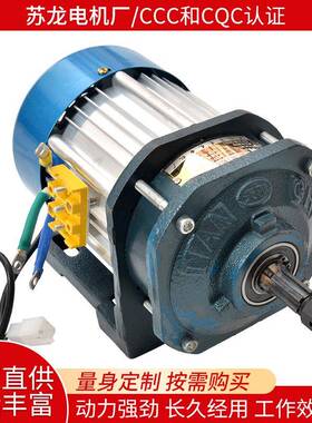 厂家供应电动三轮车电机无刷128型号三轮车中置电机6V500W