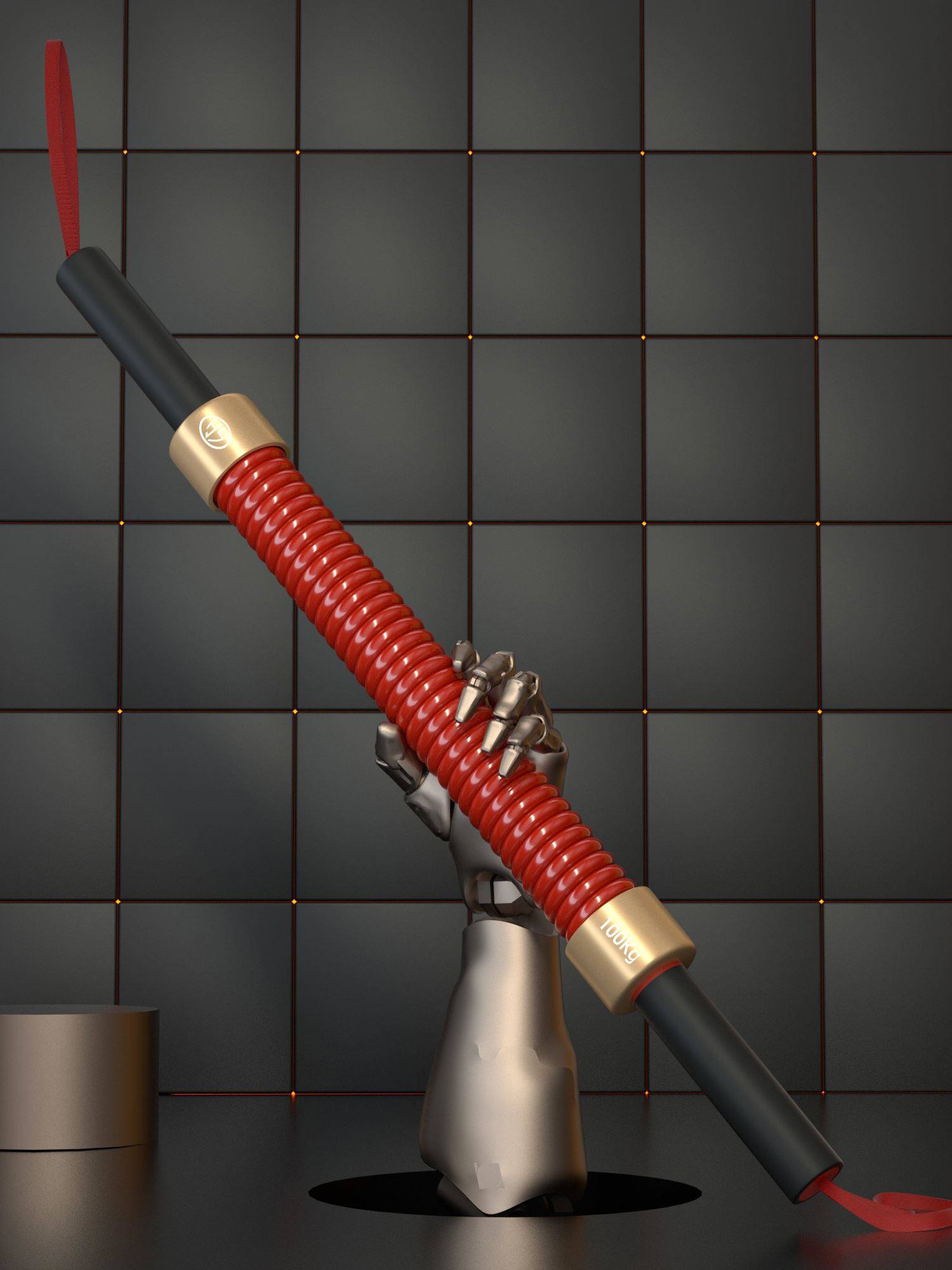 昊鹰 臂力器100公斤110kg大号练臂肌握力棒训练家用臂力棒80公斤