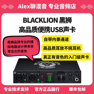 2×2 黑狮声卡Revolution Audio Black 6x6 Lion USB声卡