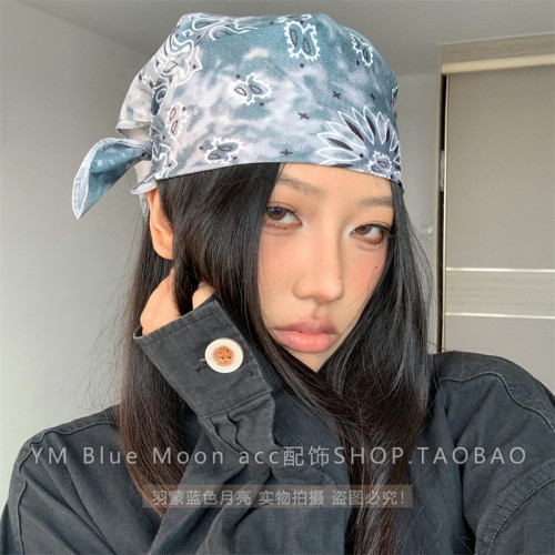 头巾帽民族风围巾千禧风Y2K女秋