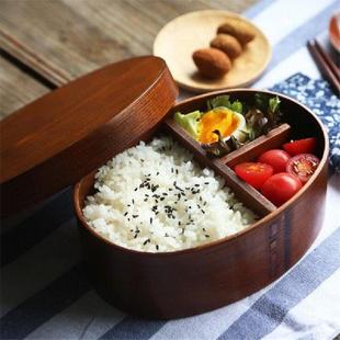Wood Lunch Box Japanese Portable Bento Boxes Food Container
