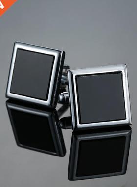 Classic men's new black box Cufflinks Cufflinks French weddi