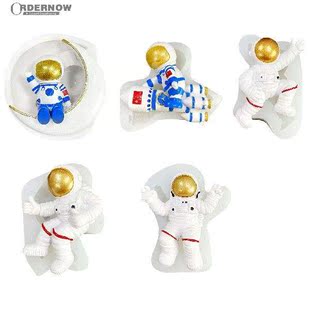 Cartoon Astronaut Spaceship Planet Silicone Mold Space