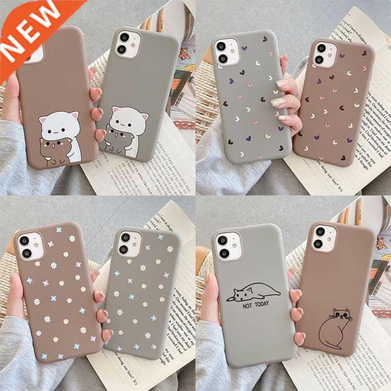 Cute Cartoon Bear Cover For Huawei P50 P30 P20 P40 Honor 20