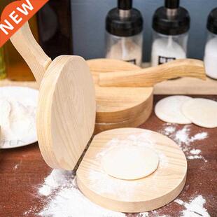 Wooden Dough Pressing Tool Dough Presser Dumpling Skin