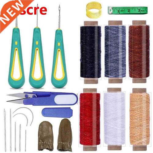 21PCS Leather Sewing Kit, Leather Stitching Tools With Leath