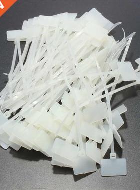 100Pcs Zip Ties Write Wire Power Cable Label Mark Tag Nylon